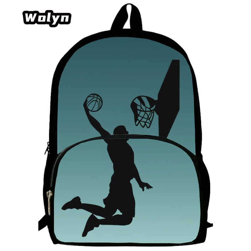Basketball Basketball School Bag High Definition Printing Multifunctional Cross-Border Backpack