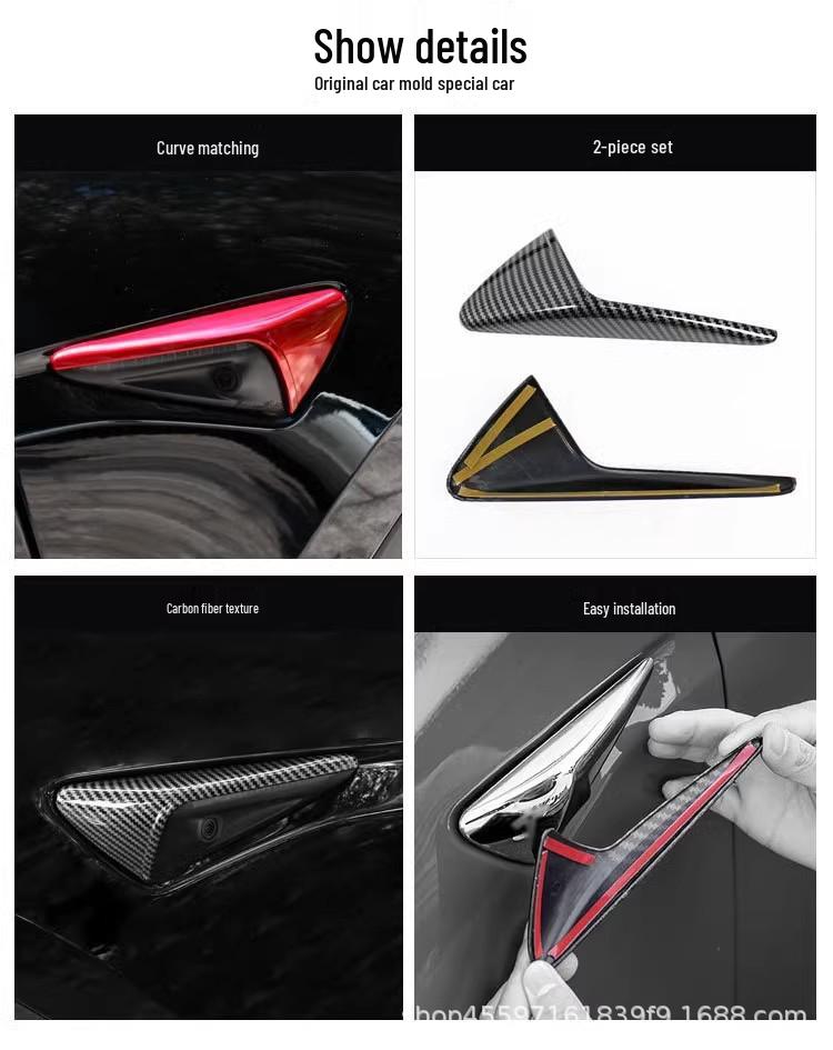 Tesla Model 3/Y Full Wrap Camera Fender Cover - 6-Seat Accessory