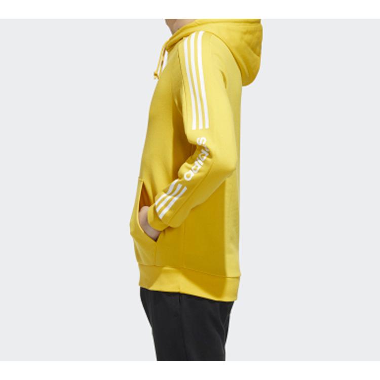 adidas Neo Sweatshirts Men's Yellow Hooded Moderate Regular FU1071
