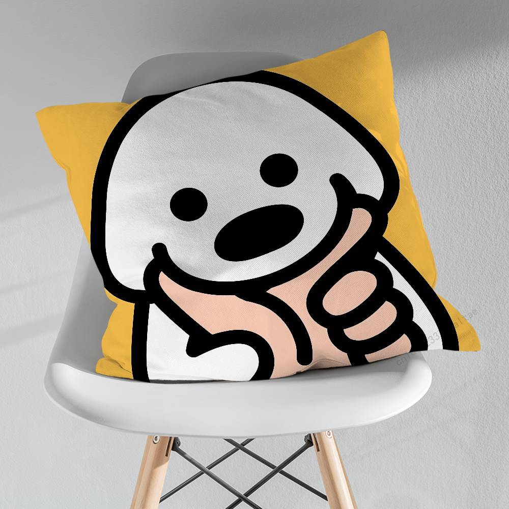 Cute MMatsui Art Pillowcase for Sofa Room Office Decor Printing  Merchandise AllMatch Cushion Cover