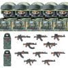 Commando Urbano Forze Speciali Figure Militari Blocchi da Costruzione SWAT Esercito USA Ucraina Soldati Assalto Fanteria Scudo Armi Giocattoli