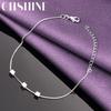 Fine 925 Sterling Silver Small Square Bracelet For Women Wedding Party Fashion Charm Jewelry