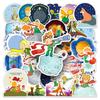 50 Pictures of Little Prince Doodle Personality Cartoon Animation Children's Gauze Decorative Mobile Phone Case Suitcase Stickers