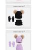 Children's Winter Knit Set: Pom-Pom Hat, Fleece-Lined Gloves, and Scarf for Boys and Girls