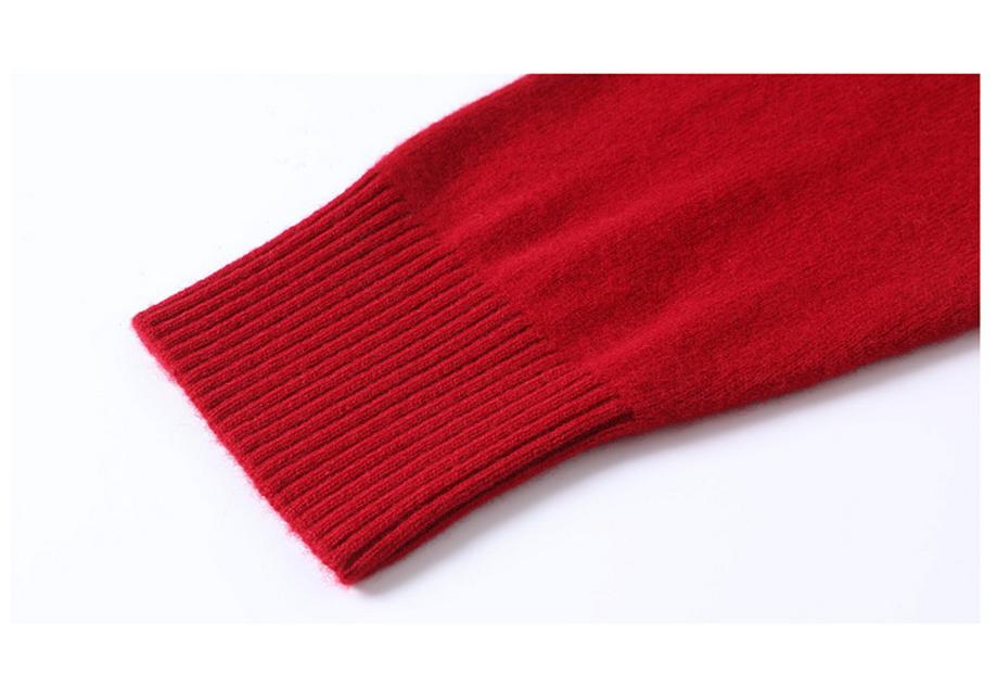 Women's Early Autumn Pure Wool Knitted Loose Lapel Cardigan