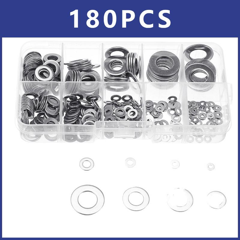 Zestaw podkładek płaskich 180+ Spec: M2-M10