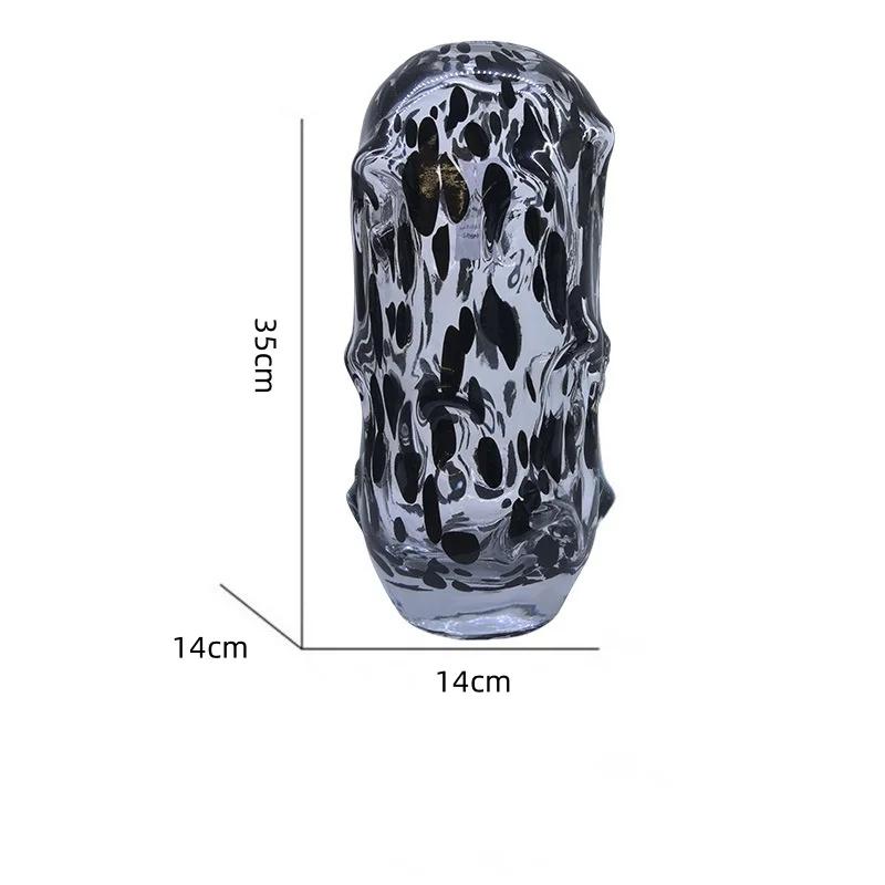Glass Vase Irregular Wave Point Colorful Transparent Hydroponics Terrarium Flowerpot Flower Vase Room Decoration Accessories