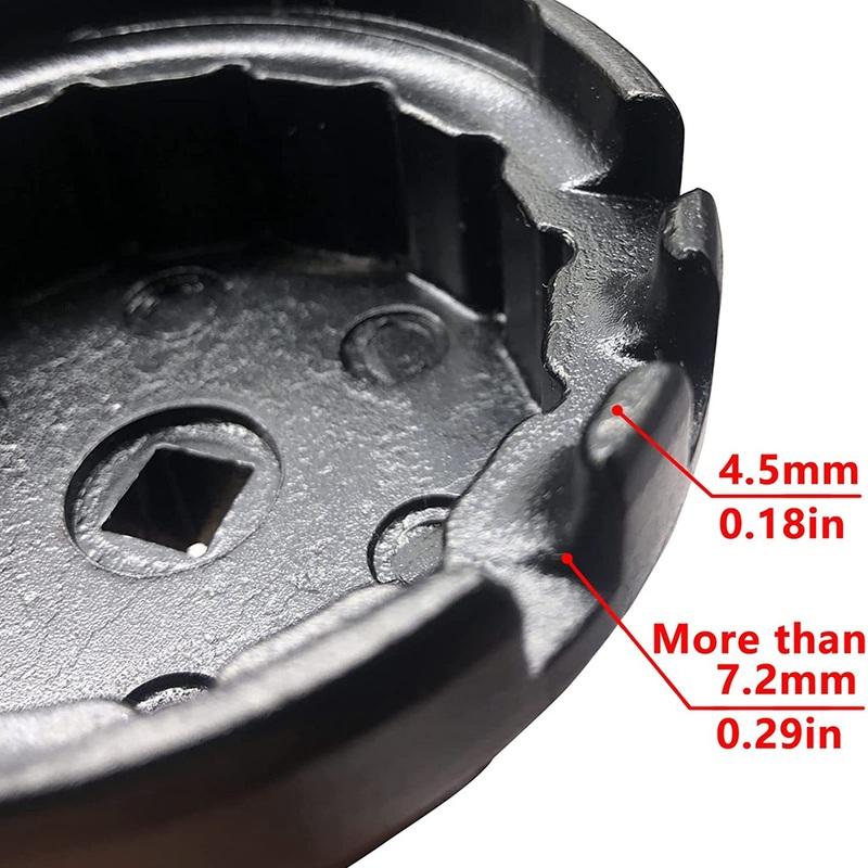 M63K-Oil Filter Cap Wrench 14 Flutes 4 Slots Removal Tool For Toyota Camry RAV4 Highlander 2.5L-5.7L Engine