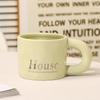 Simple Mug High Value Ceramic Water Cup Milk Cup Office Men's High End Exquisite Coffee Cup for Girls
