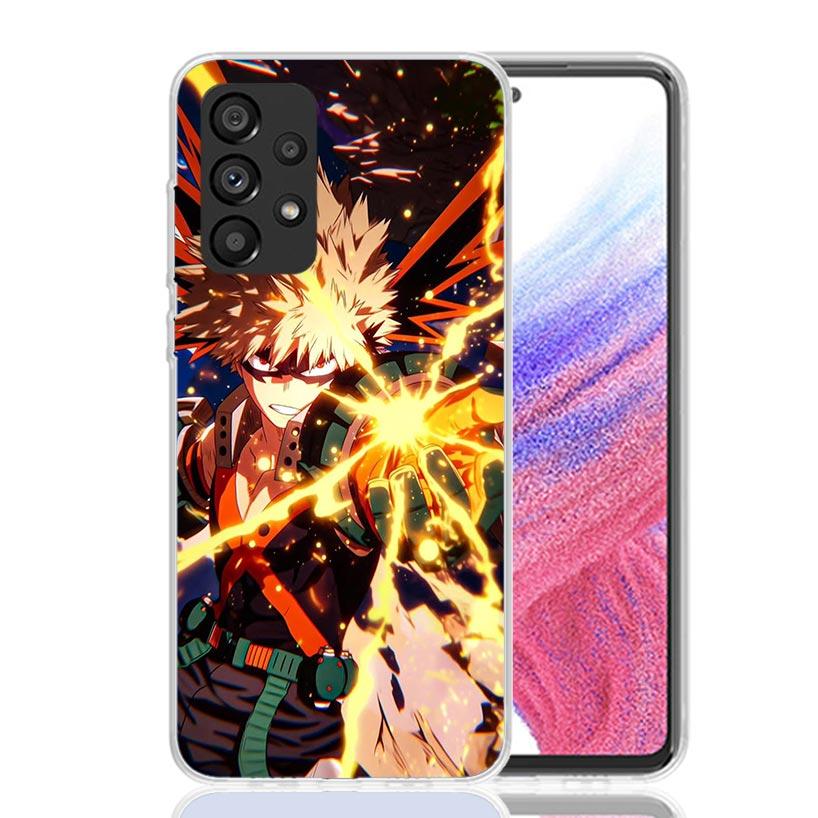 Bakugou Katsuki MHA My Hero Phone Case For Samsung Galaxy A52 A42 A32 A22 A12 A02S A72 A51 A41 A31 A21S A50S A71 A40 A30S A10S A