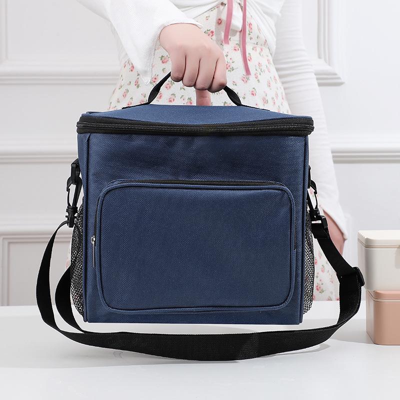 Portable Insulated Oxford Cloth Lunch Bag - Handheld & Shoulder Carry, Ideal for Picnics & Outdoor Use