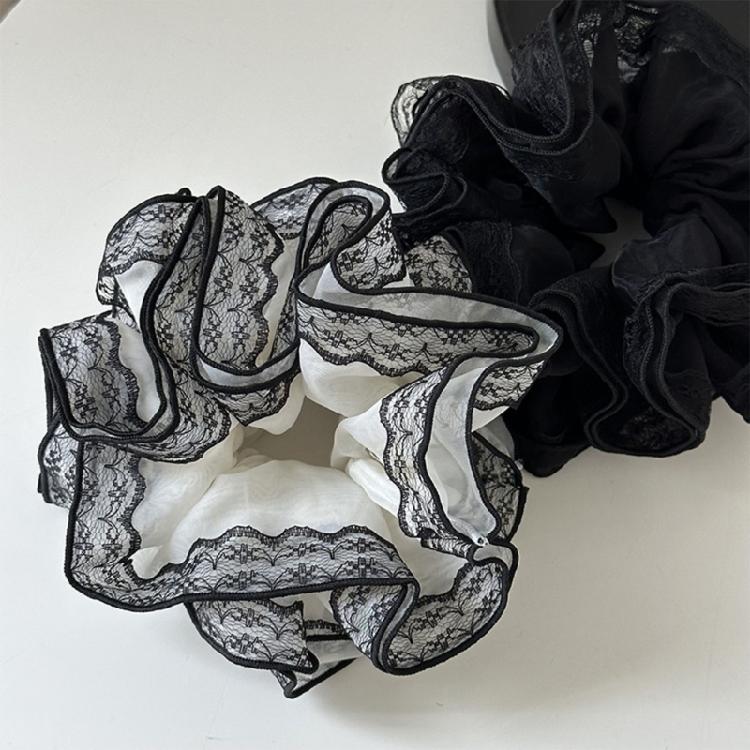 Aesthetic Scrunchies Women Hair Elastic Lace Hair Ties Wedding Party Headwear