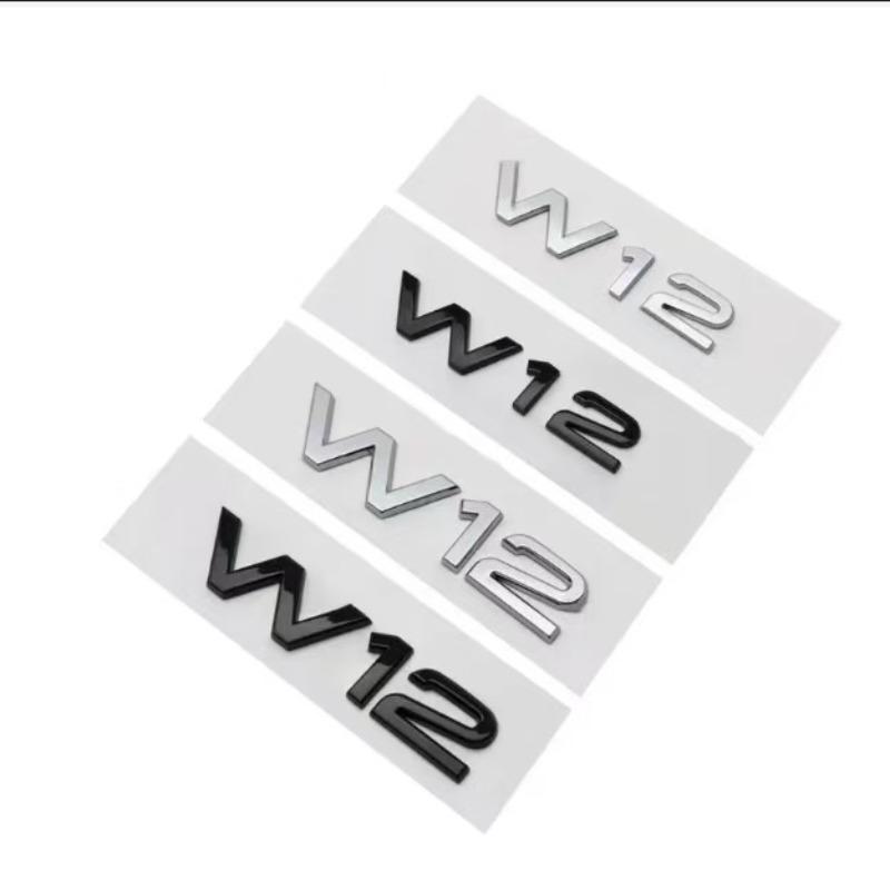 Suitable for A8L A6L S8 fender side label W12 word label car logo, modified W12 rear label car sticker
