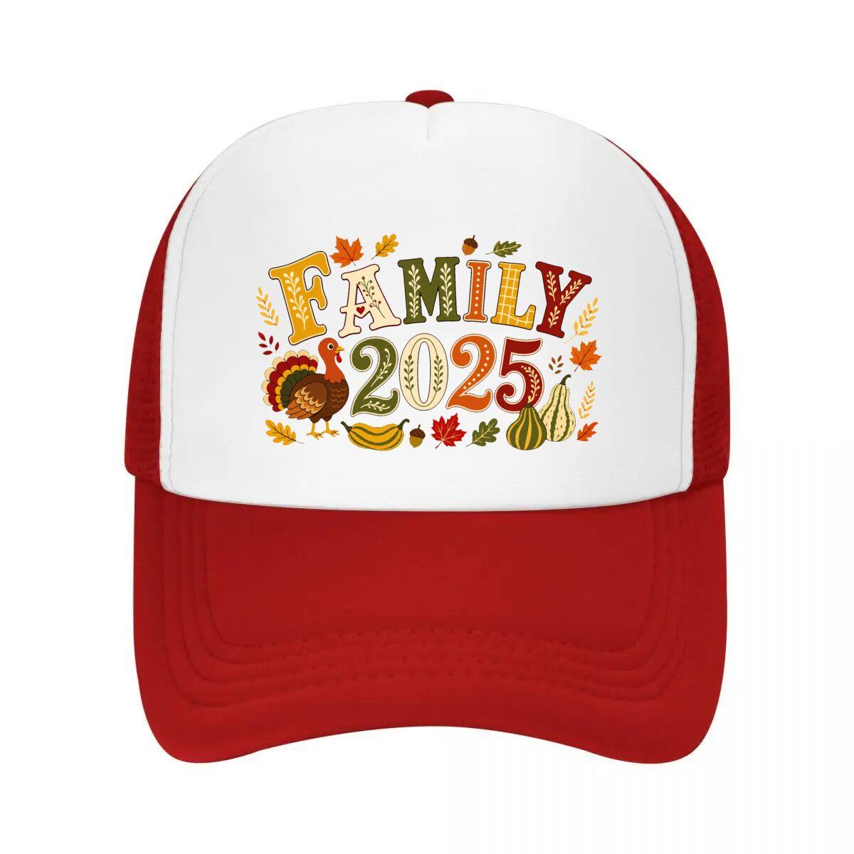 Warm Family Thanksgiving Autumn Cele Mesh Baseball Cap Casual Hat Outdoor  For Womens Unisex FeUnisex One Size