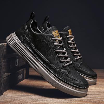 Board Shoes Outdoor Leather Surface Casual Soft Sole Non-slip Sports Leather Shoes Student