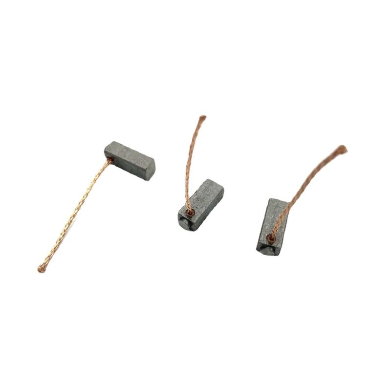Heat Resistant Carbon Brushes Suitable for 24V Motors Conductivity Industrial Applications Repairing Part for Machine
