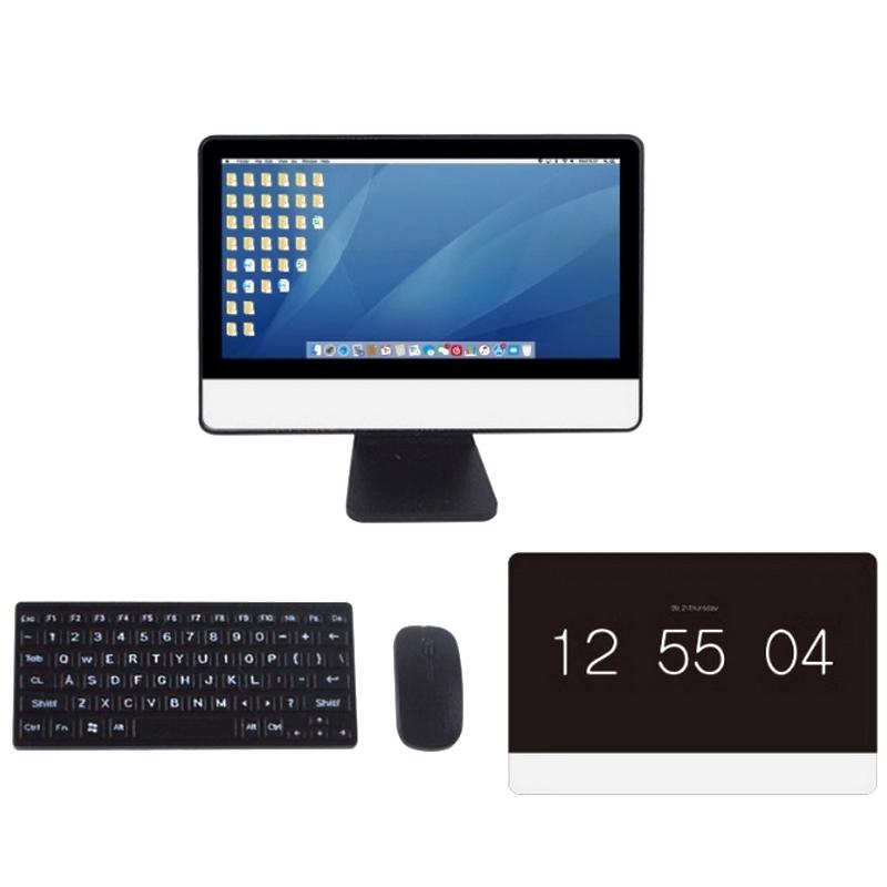 

1/12 масштаб кукольный домик кабинет комната 1 комплект мини компьютер мышь клавиатура миниатюрная имитационная модель для миниатюрной мебели аксессуары