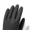 Thickened Black Latex Gloves: Acid & Alkali Resistant, Waterproof, Durable, Non-Slip, for Hair Dyeing and Car Washing.