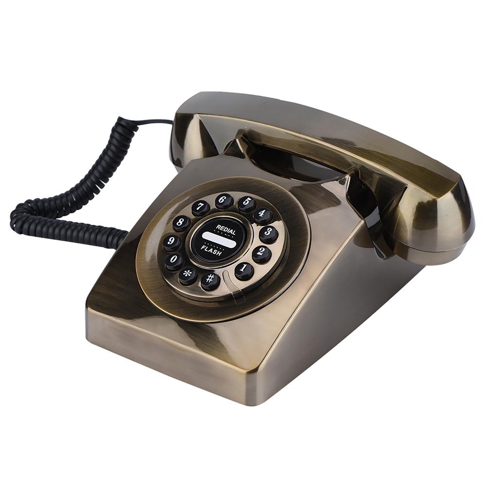 Vintage Antique Telephone Numbers Storage Clear Sound Retro Telephone ‑ Red