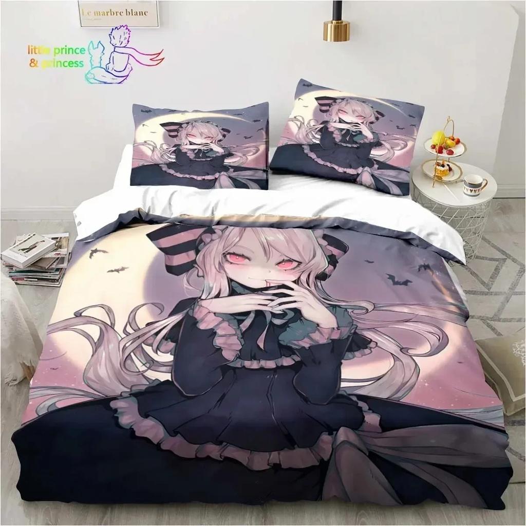 3D Print Albedo Overload Bedding Set Single Twin Full Queen King Size Bed Set Bedroom Hentai Anime Girl Bedding Gift
