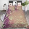 3D Color Halo Printing Bedding Single Double Bed Full Size Quicksand Pattern Pillowcase and Quilt Cover Washable and Comfortable Home Decoration