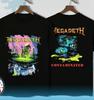 Unisex Shirt Cotton Oversize Large Size Megadeth Contaminated Tour 1989 Tee Men Cotton Gifl T Shirt