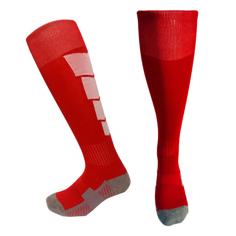 Practical Long Tube Football Socks Adult Older Children Children Towel Bottom Regular Towel Bottom Over Knee Breathable Sports Socks
