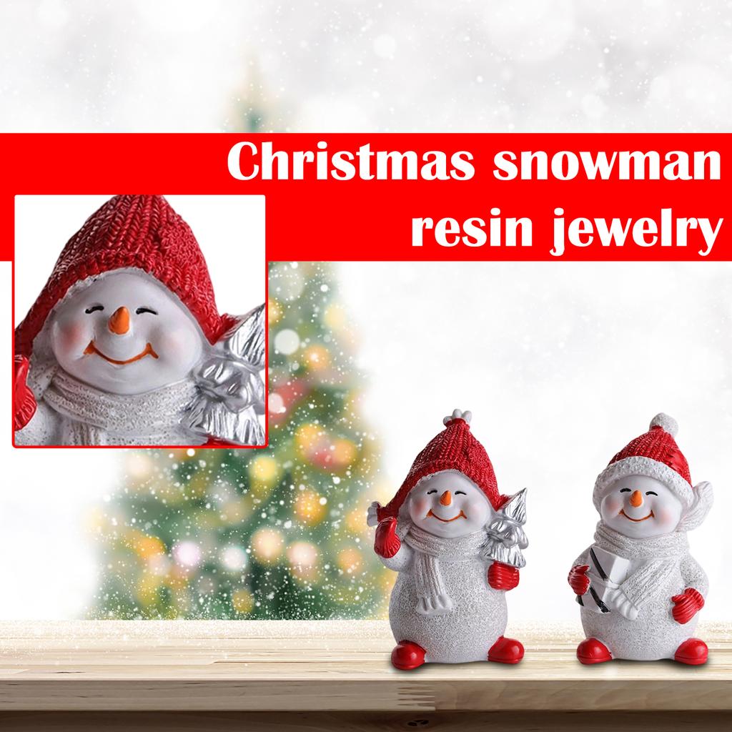 Christmas Snowman Resin Ornaments Perfect Choice For Home Decoration