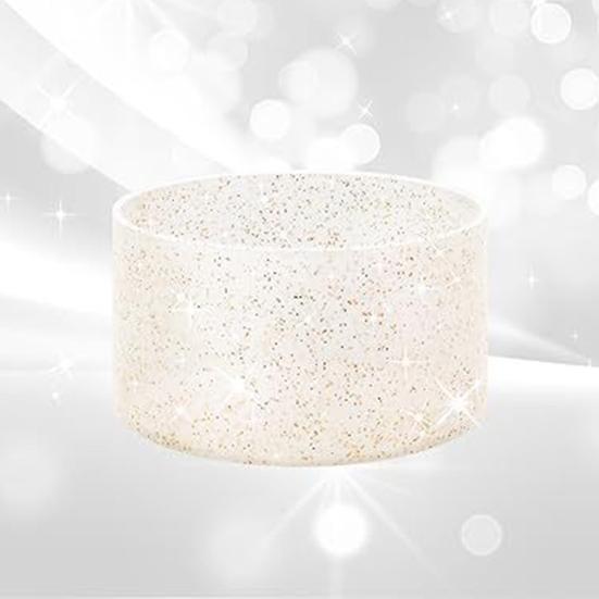 Silikonový návlek na kelímek s třpytkami, protiskluzový, tepelně izolační kryt, lehká podložka pod láhev na vodu pro tumbler