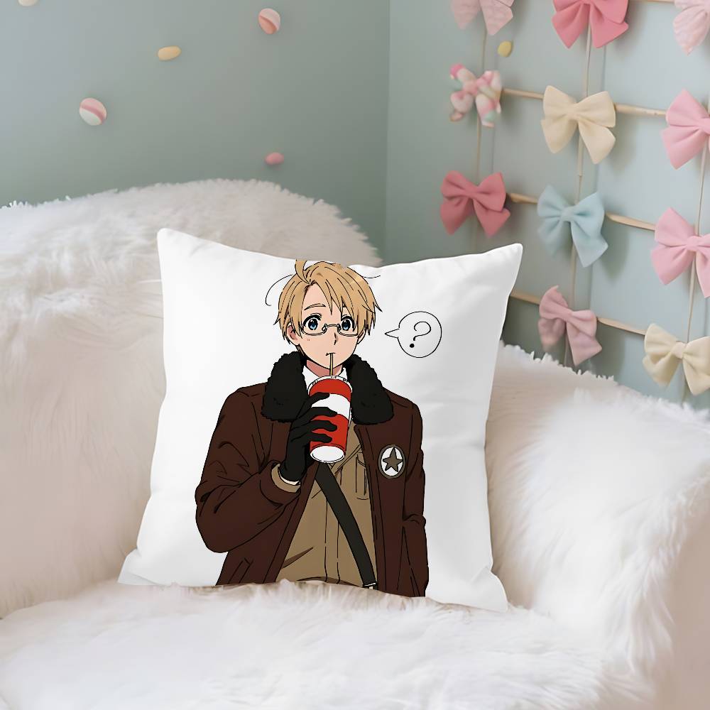 Anime Hhetalia World StarsS Case Plush Fabric Soft Pillowcase Double Sided Print Cushion Cover Household Gifts