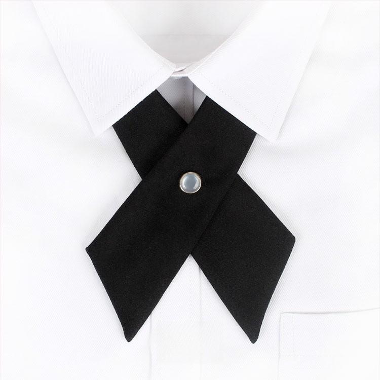 Jk Cross Bow Tie For Men And Women With Elegant Geometric Design Perfect For Formal Occasions