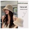 Women's Korean Style Retro Bucket Hat - Elegant Summer Sun Protection, Age-Reducing, Fashionable Solid Color Design