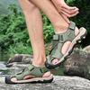 Summer Mens Large Size Genuine Leather Men Sandals Men Beach Sandals Outdoor Sandals for Men
