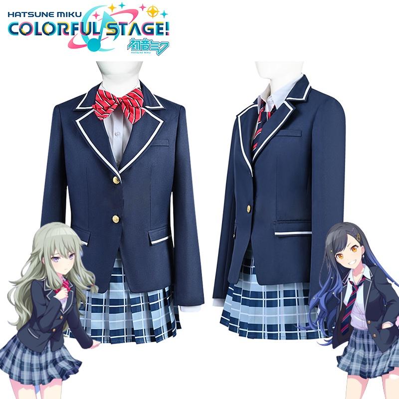 Project Sekai Colorful Stage Feat Cosplay Costume School Uniform Outfit Carnival
