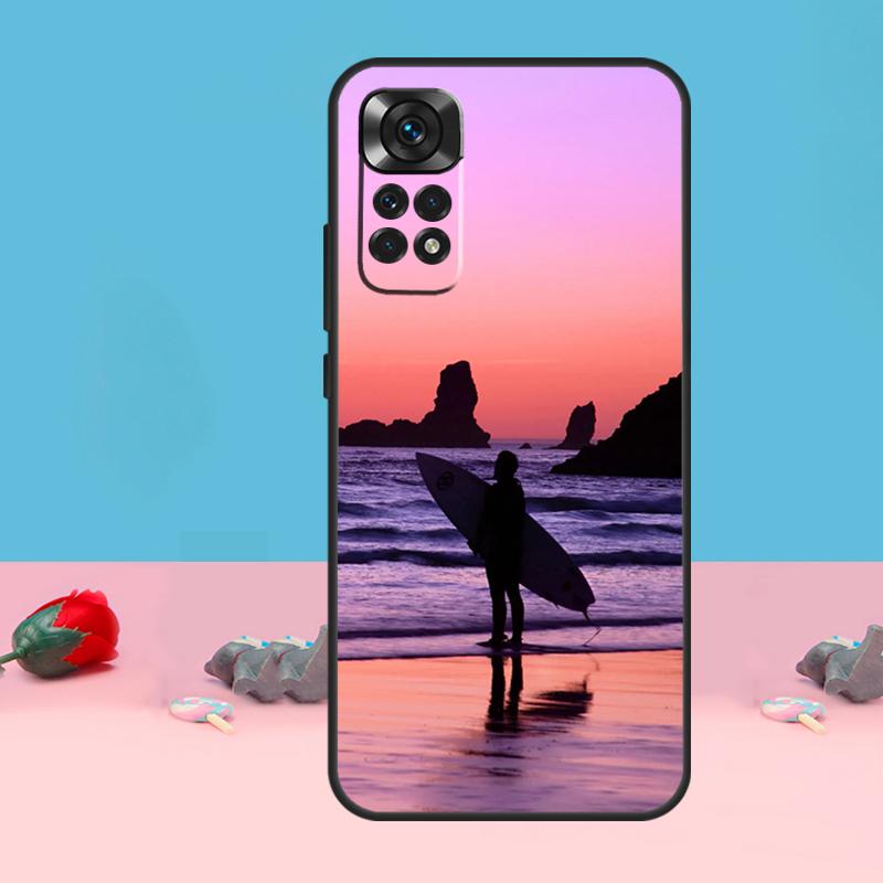 Surf Surfing Cover For Xiaomi Redmi Note 14 13 12 9 10 11 Pro 10S 11S 12S Case For Redmi 14C 10C 12C 13C