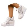 Women's Wedge Heel Lace Breathable Lace Up Shoes Fashionable Flat Soled Outdoor Casual Shoes Home Sandals for Women