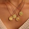 Qiong Yao European Style Devil's Eye Glaze Pendant Stainless Steel Choker