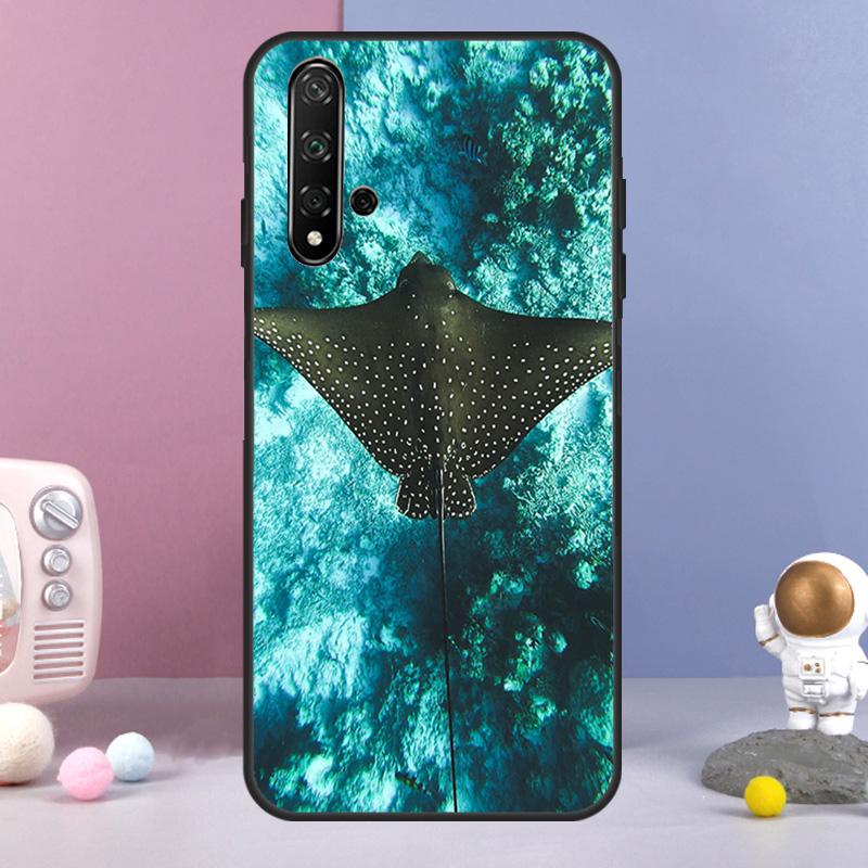Animal Manta Ray For Huawei Nova 12i 12s 11i 8i 7i 9 10 SE Y60 Y61 Y70 Y72 Y73 Y90 Y91 P20 P30 P40 Lite Case