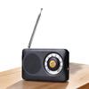 Portable Radio Telescopic Antenna Pocket Radio with Loud Speaker Headphone Jack Battery Operated Radio for Walking Camping