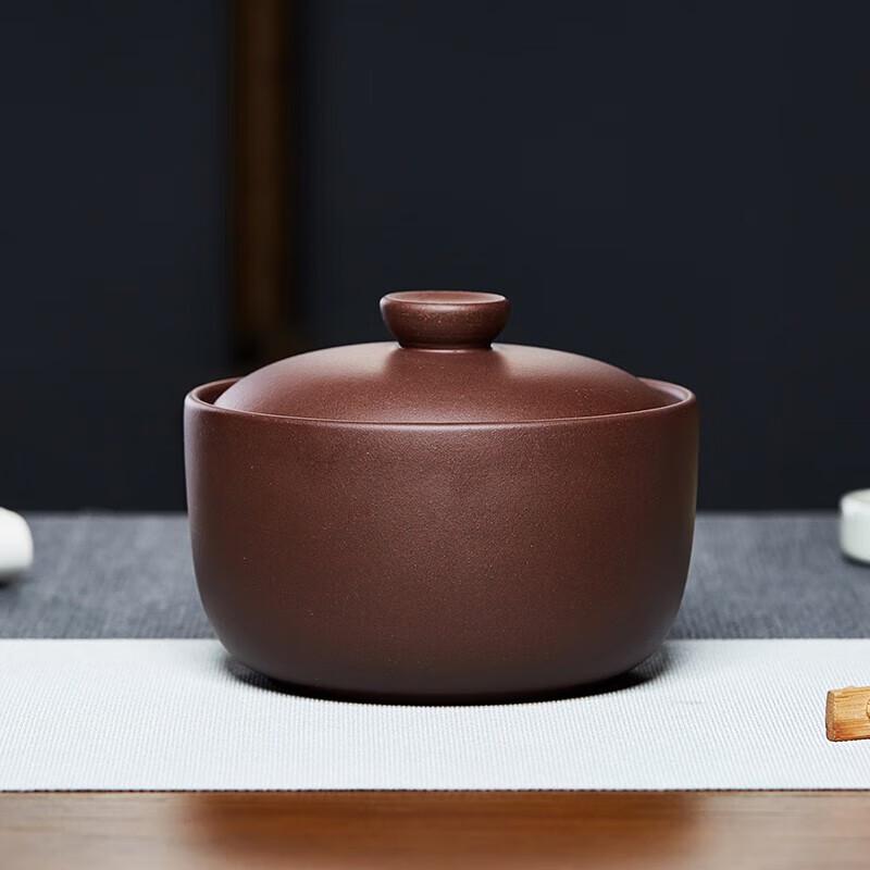 Zisha Handmade Cylindrical Tea Caddy