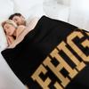 Lehigh - College Font Curved Throw Blanket Cozy Sofa Blanket for TV Watching Napping
