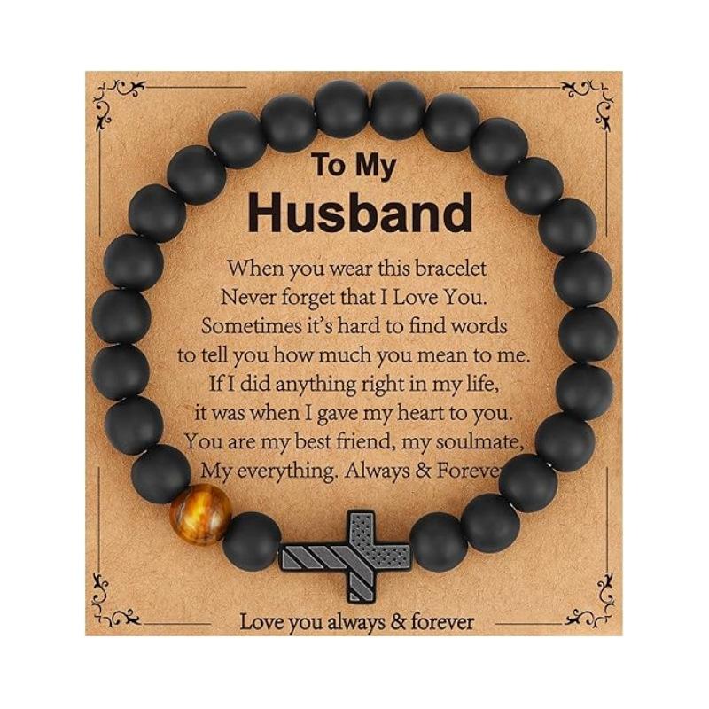 JYL TS Bracelet  Men's American Flag Cross Eye Boosts Patriotism & Luck