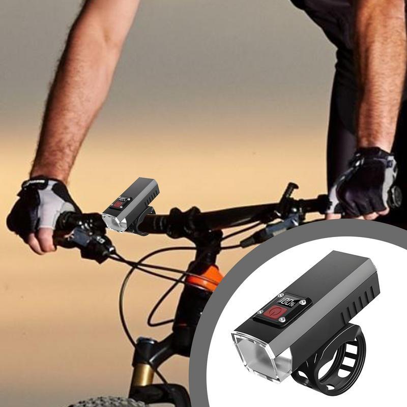 Bicycle Headlight Usb Rechargeable Cycling Safety Front Lamp Waterproof High Brightness Bike Flashlight For Night Riding Lamp