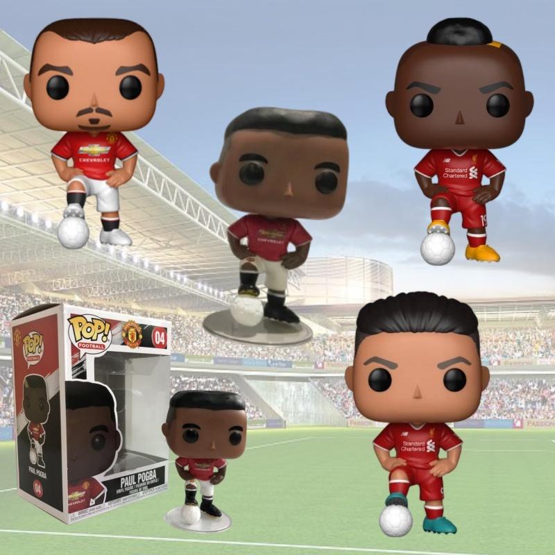 Collectible Pop Football Star Models Man Utd, Liverpool, Pogba, Salah, Ibrahimovic, Mane