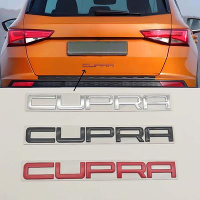 1 Stück 3D Metall CUPRA Logo Aufkleber Kotflügel Heckklappe Frontklappe Kühlergrill Emblem Aufkleber für CUPRA