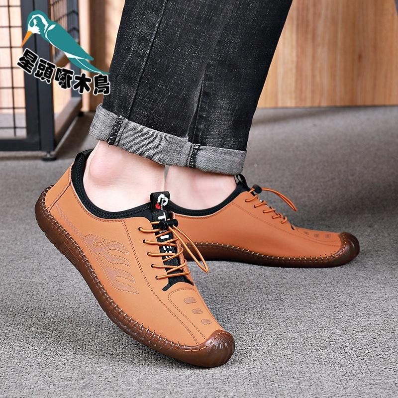 2025 Direct Sales Men's Casual Beef Tendon Soft-soled Cool Leather Shoes New Summer Sandals Men's Leather Shoes