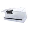 Comedero para Pájaros de Ventana con Luz LED de Energía Solar Ventosas Fuertes Comedero para Pájaros Transparente Rectangular