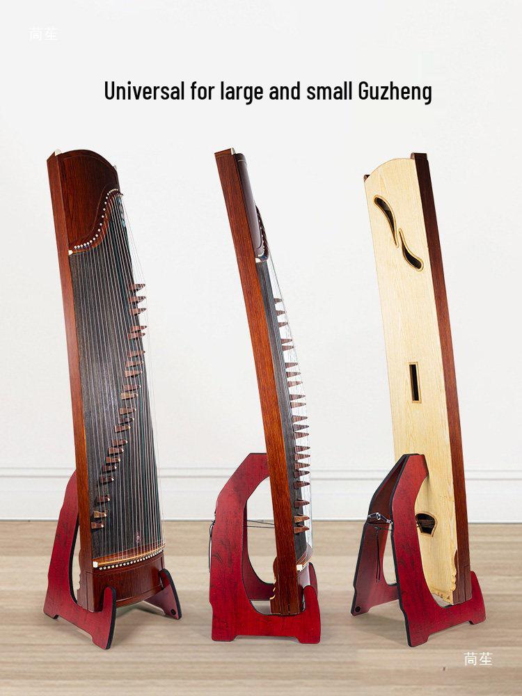 Vertical Folding Guzheng Stand: Ancient Style Floor and Wall Mount