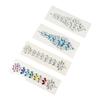 Fashion EDM Music Festival Tattoo Stickers 3D Body Face Colored Rhinestone  Stage