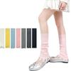 Fashion Wasteland Style Knitted Sock Covers High Elastic Knitted Pile Socks Sweet Style Y2K Socks Girls Fashion